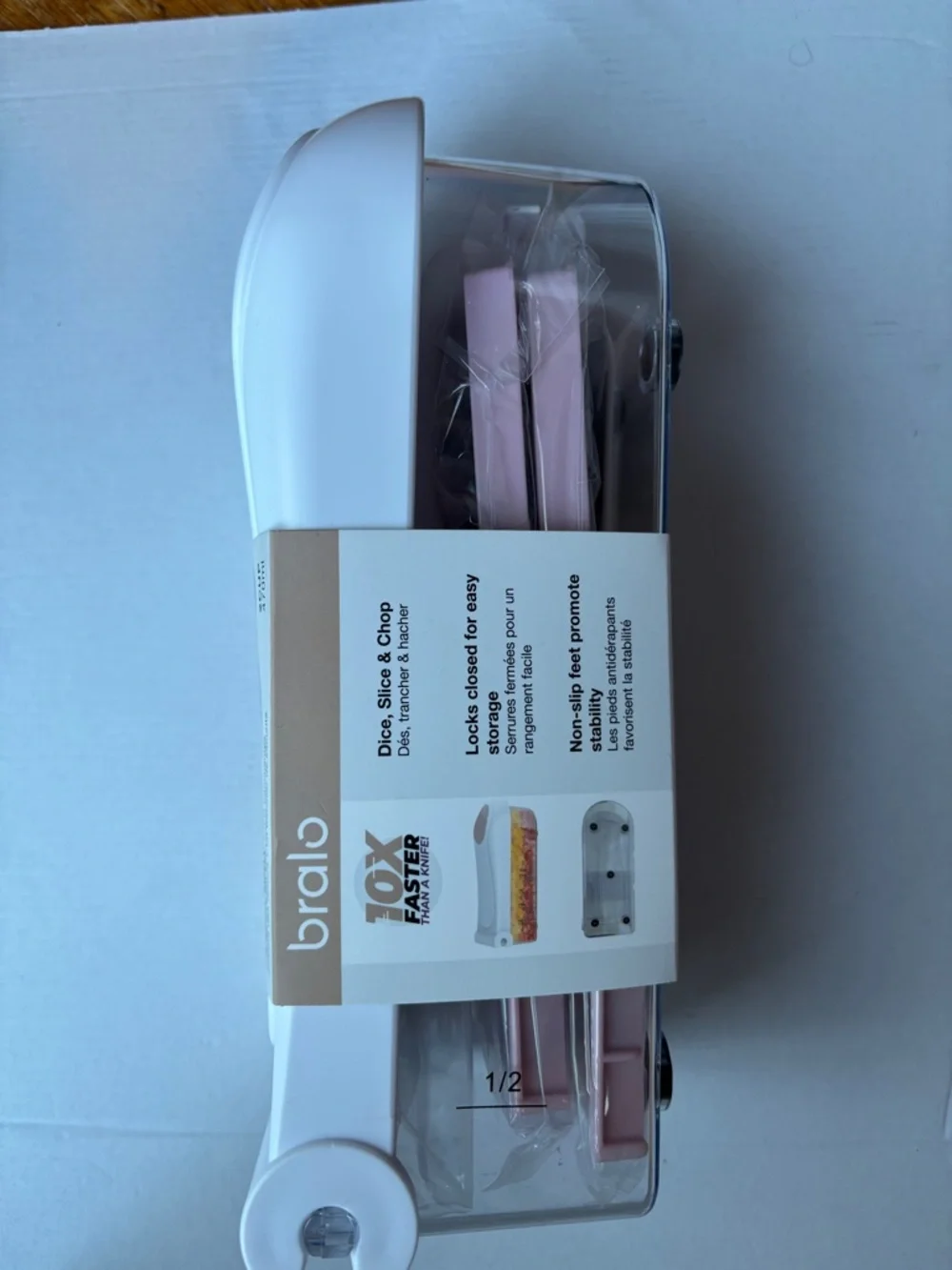 Bralo Multipurpose Vegetable Chopper (11 pieces) - Lavender and White - NEW